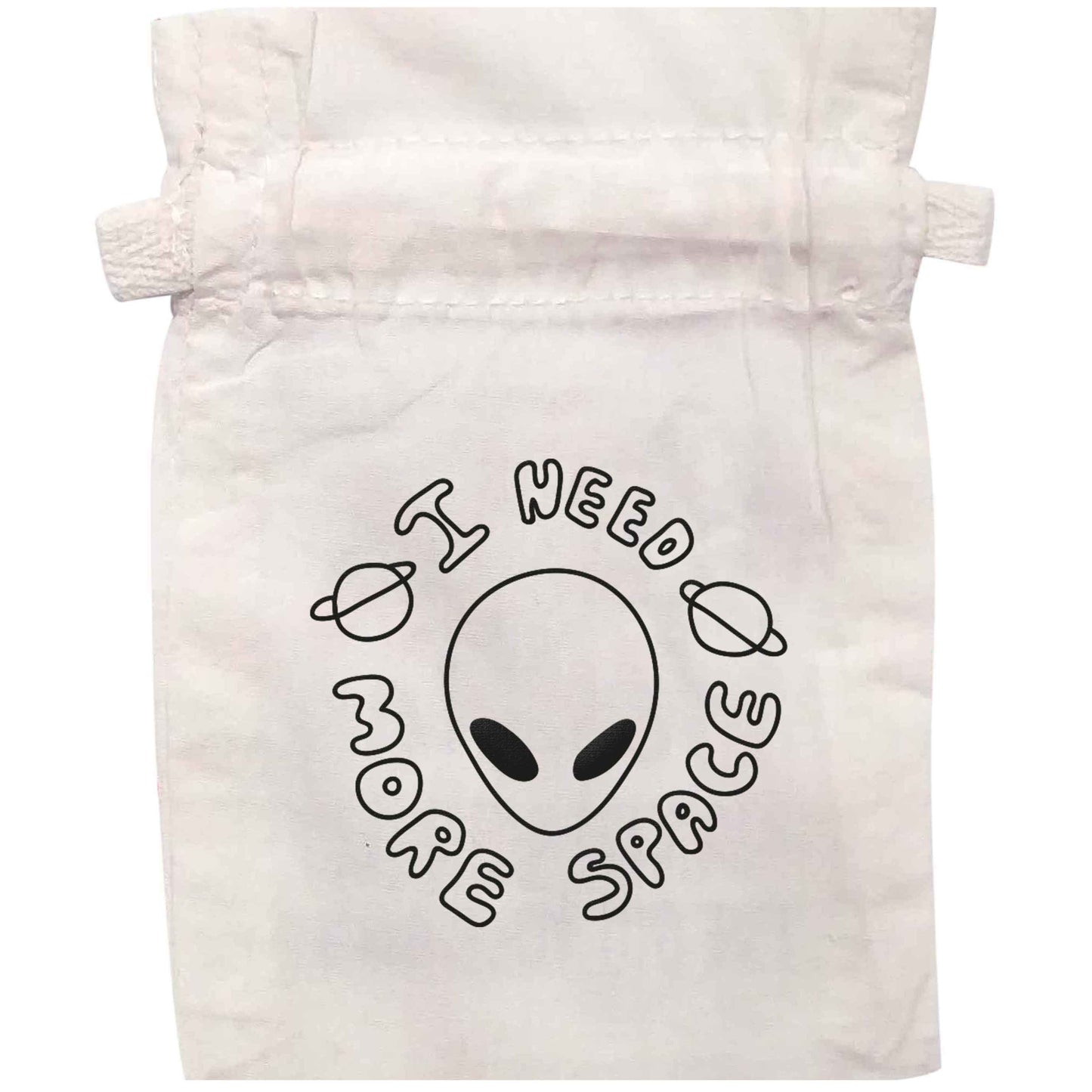 I need more space | XS - L | Pouch / Drawstring bag / Sack | Organic Cotton | Bulk discounts available!