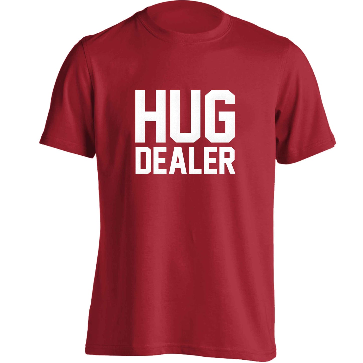 Hug dealer adults unisex red Tshirt 2XL