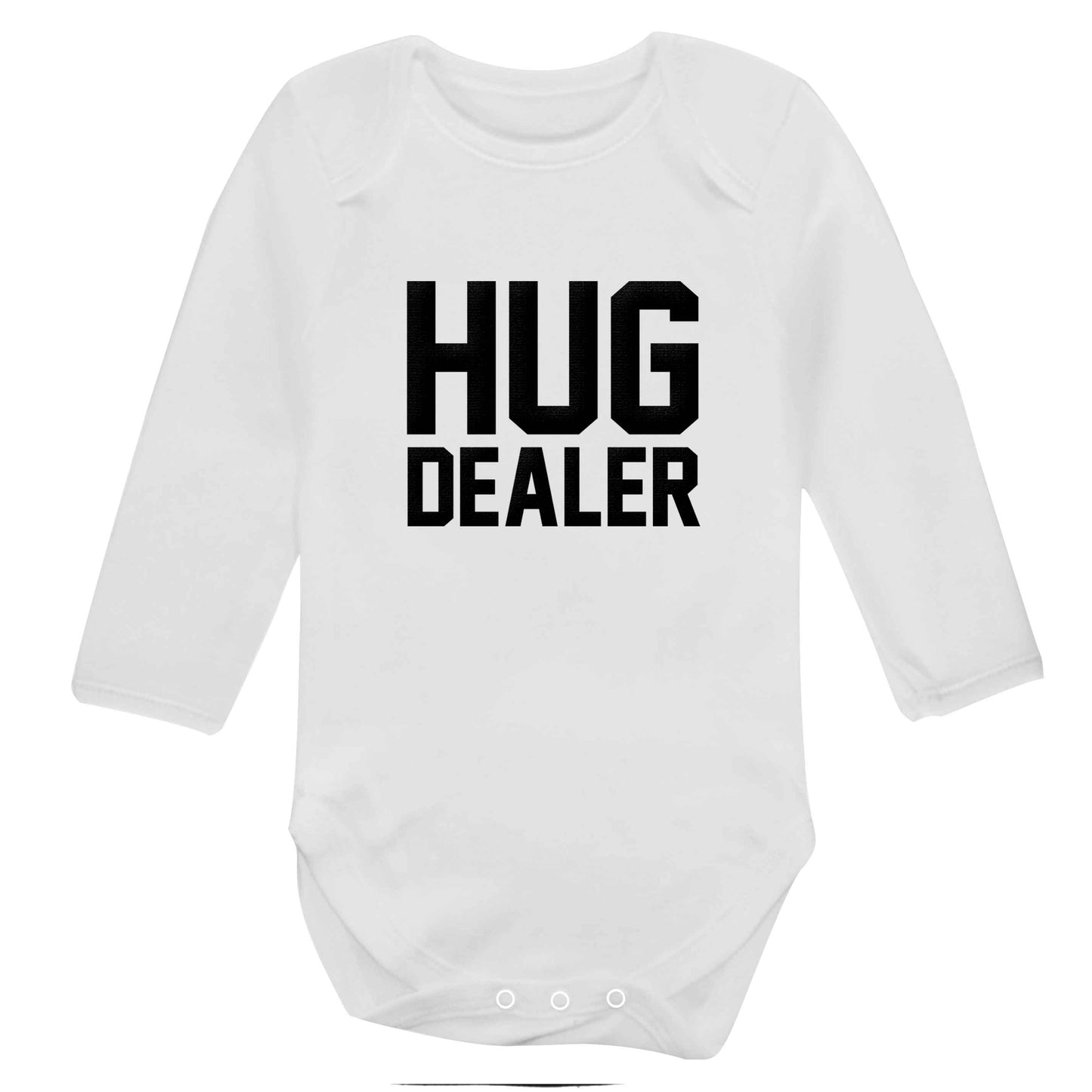 Hug dealer baby bodysuit long sleeved white 6-12 months
