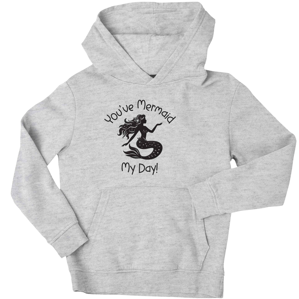 You've mermaid my day! children's grey hoodie 12-13 Years