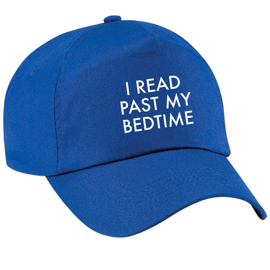 I read past my bedtime blue peak cap