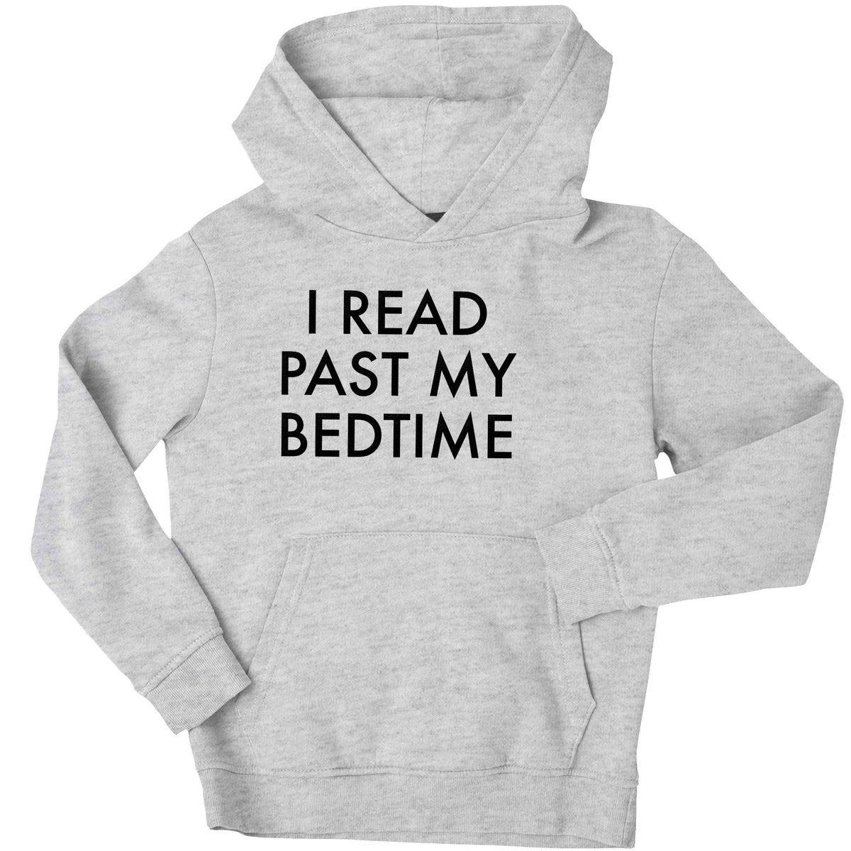 I read past my bedtime children's grey hoodie 12-13 Years