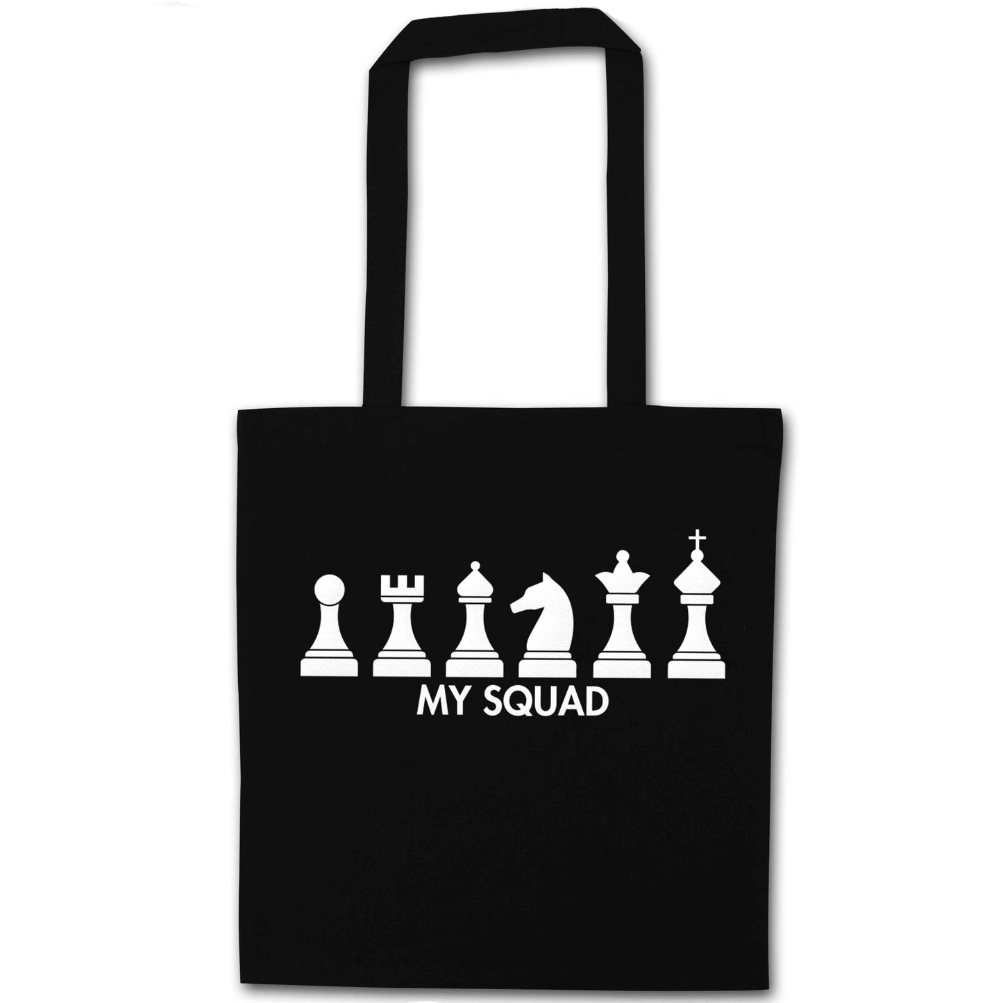 My squad black tote bag