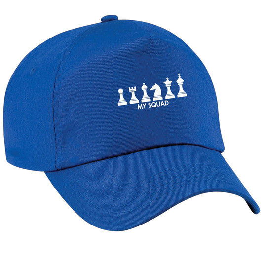 My squad blue peak cap