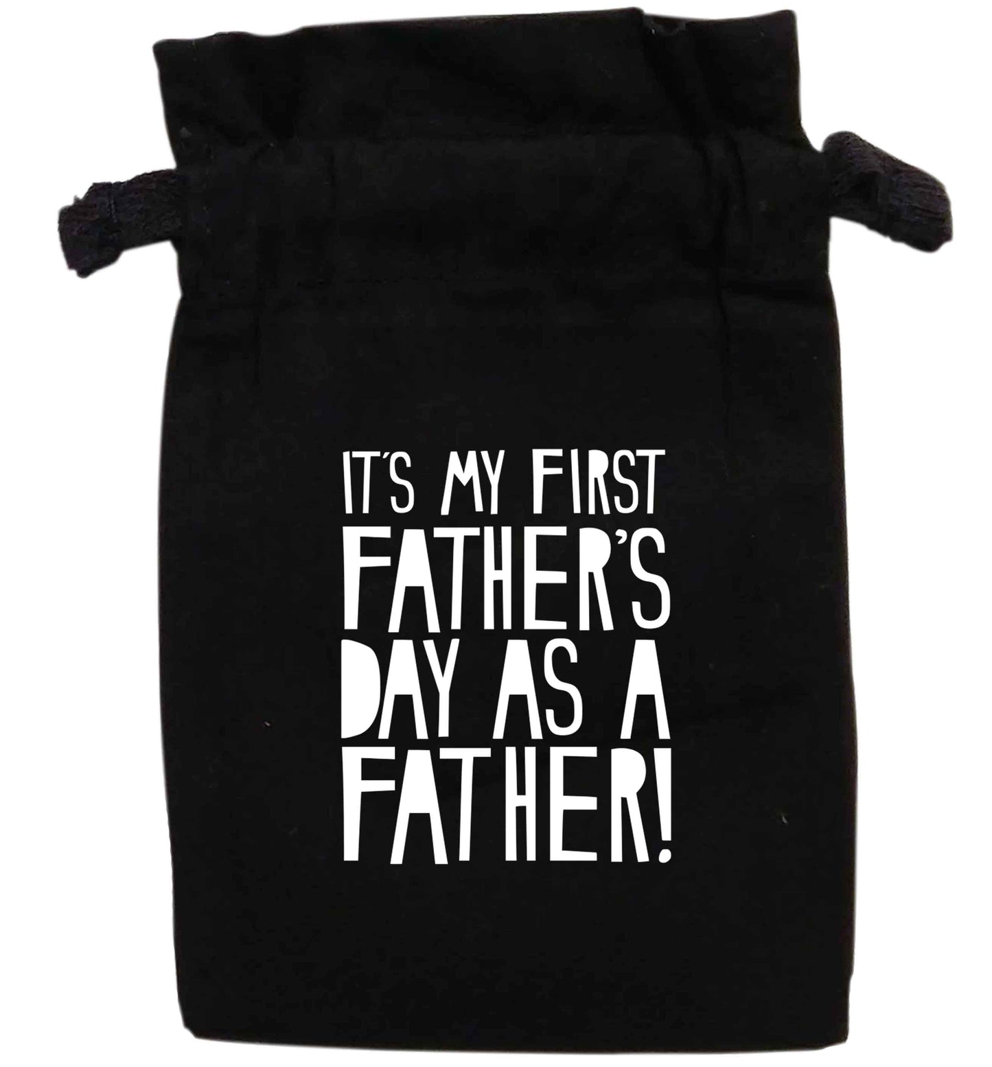 It's my first father's day as a father! | XS - L | Pouch / Drawstring bag / Sack | Organic Cotton | Bulk discounts available!