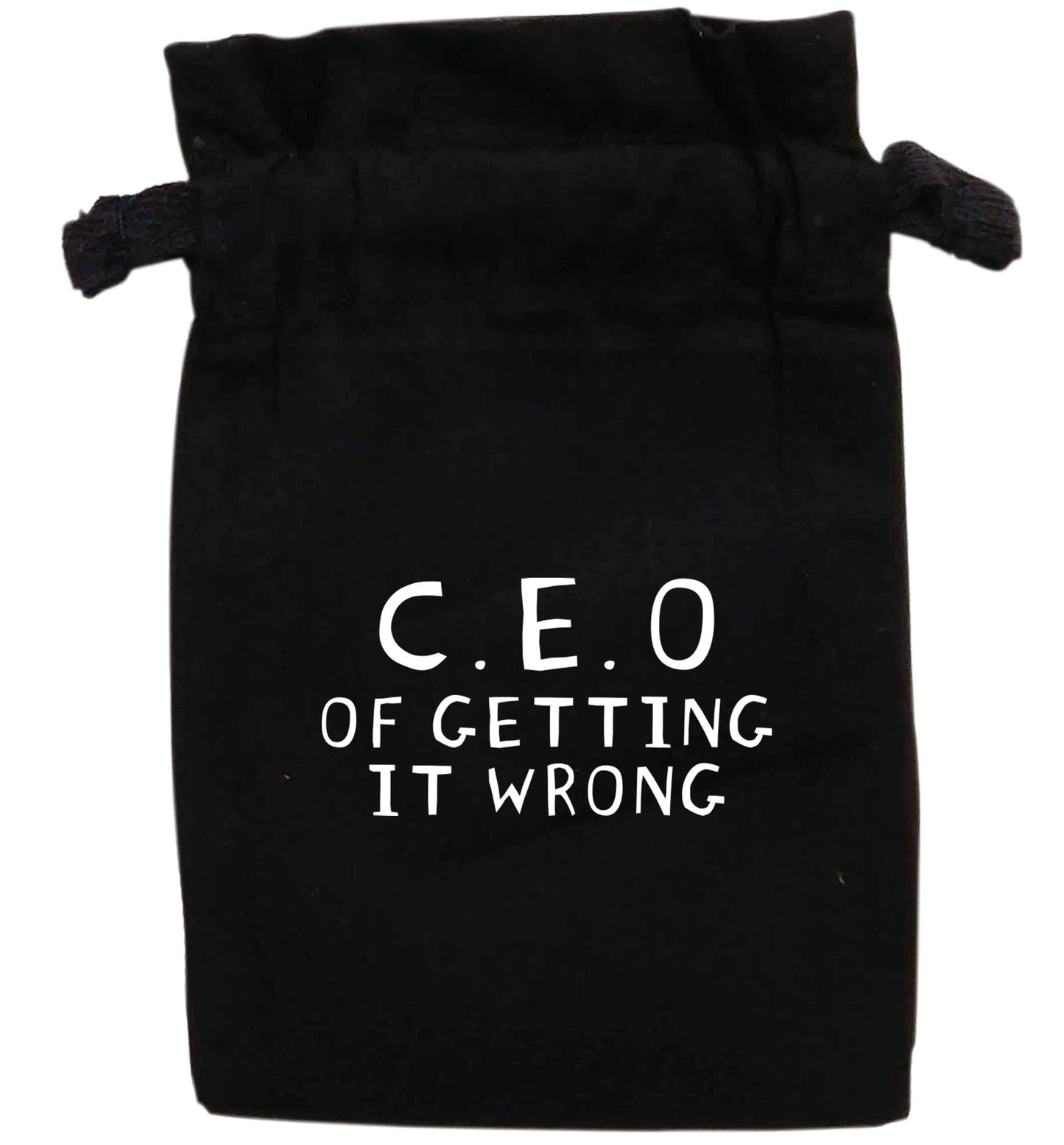 C.E.O of getting it wrong | XS - L | Pouch / Drawstring bag / Sack | Organic Cotton | Bulk discounts available!