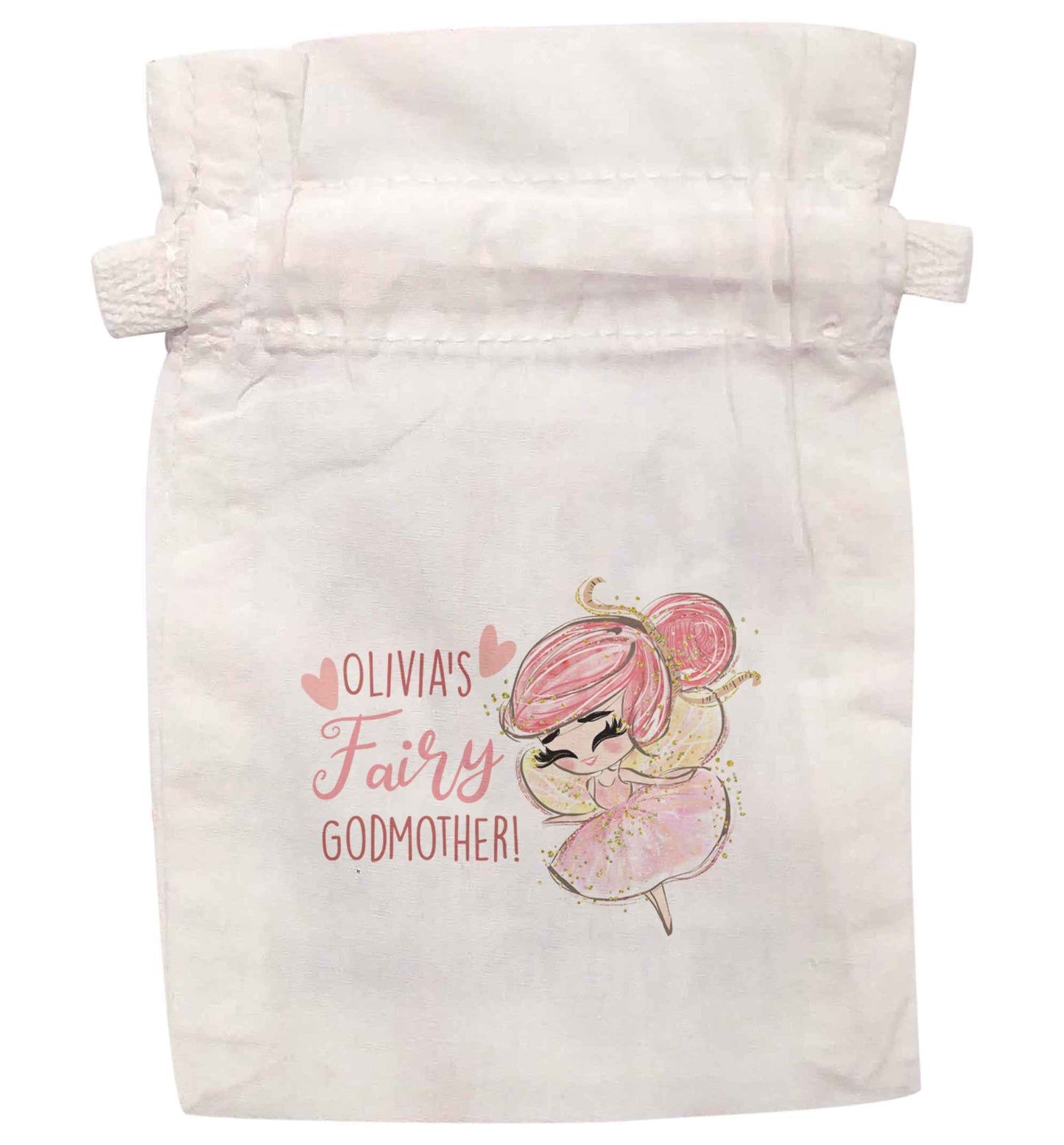 Personalised fairy Godmother - red hair | XS - L | Pouch / Drawstring bag / Sack | Organic Cotton | Bulk discounts available!