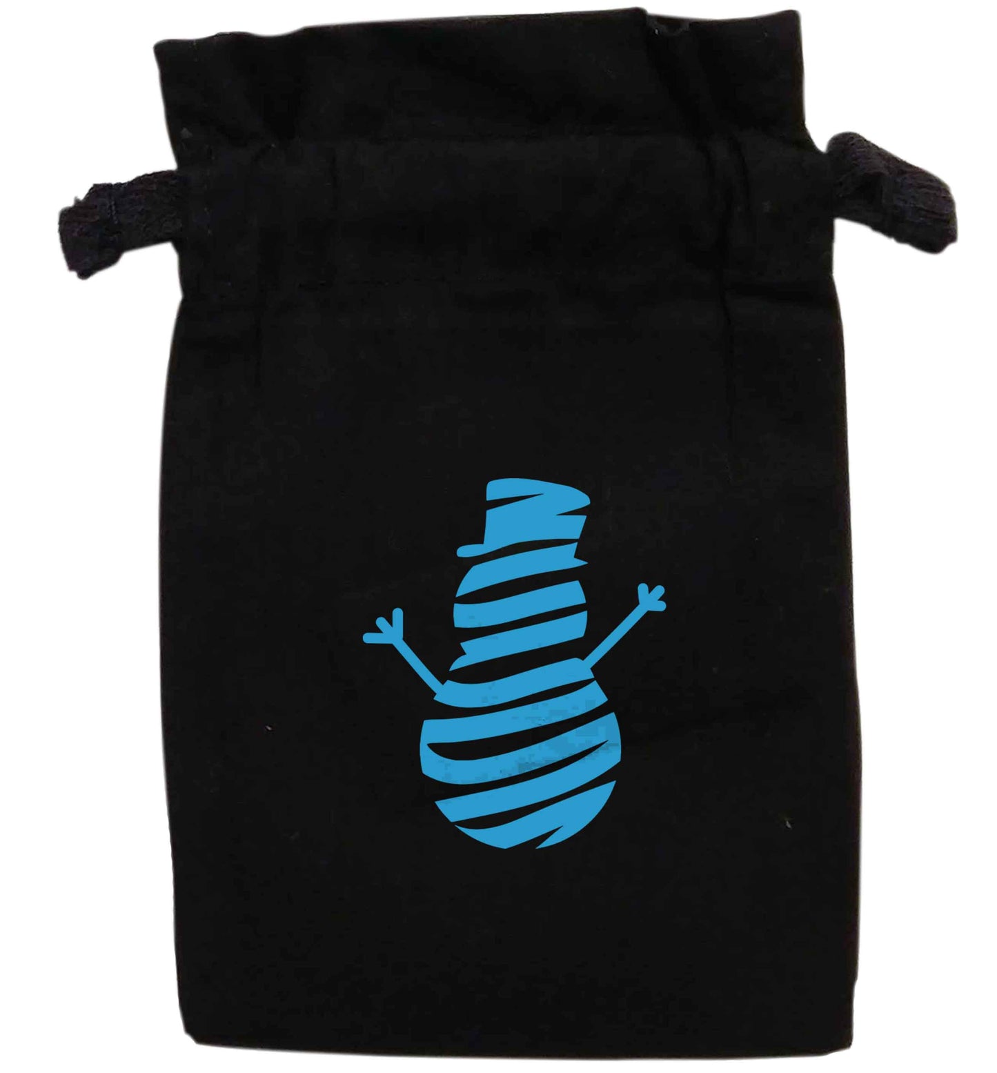Snowman Snowglobe | XS - L | Pouch / Drawstring bag / Sack | Organic Cotton | Bulk discounts available!