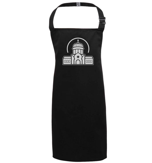 mosque masjid black apron 7-10 years