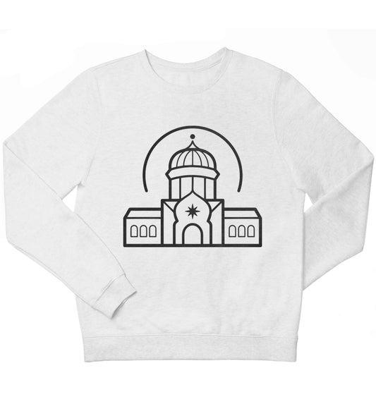 mosque masjid children's white sweater 12-13 Years
