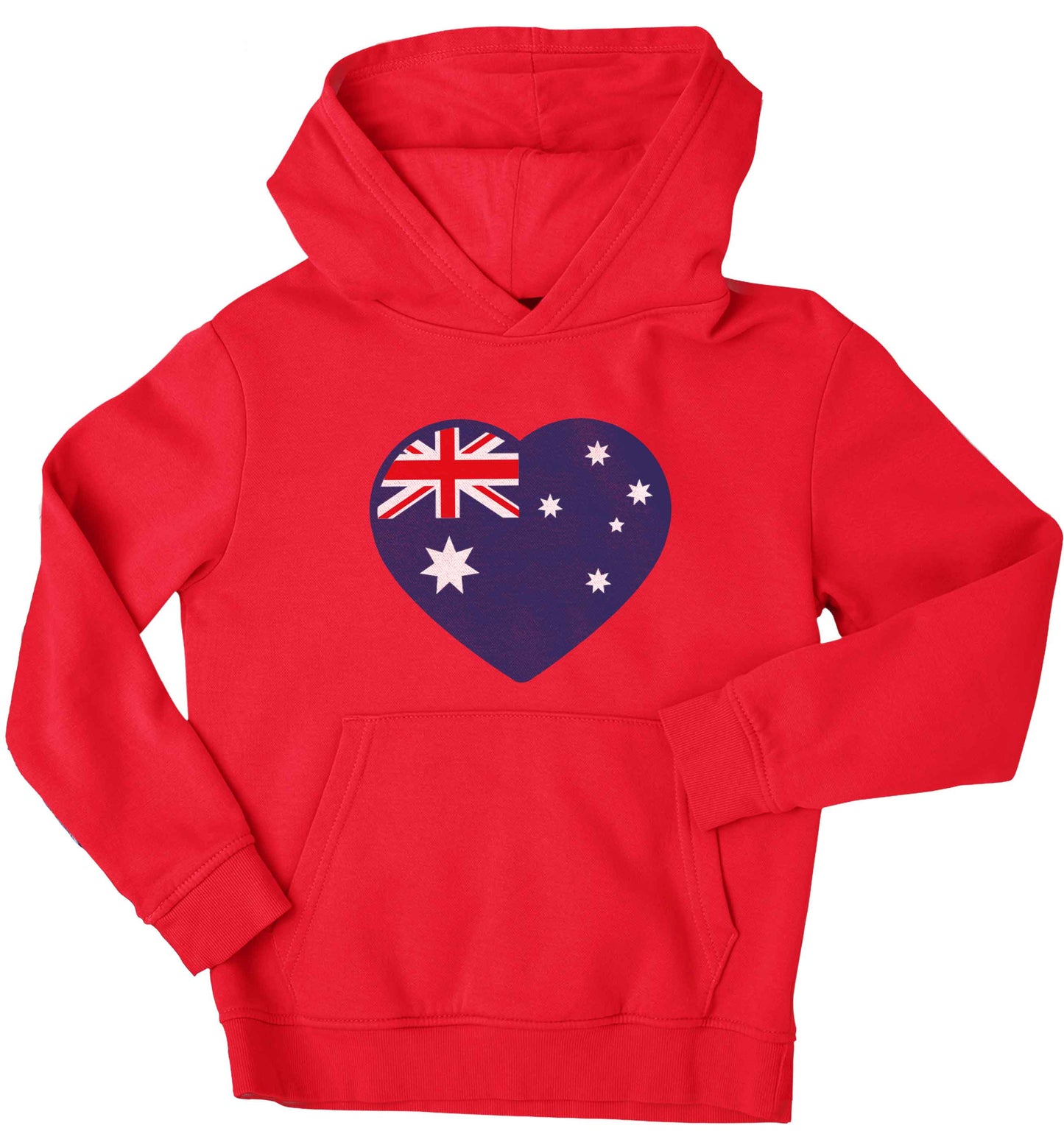Australian Heart children's red hoodie 12-13 Years