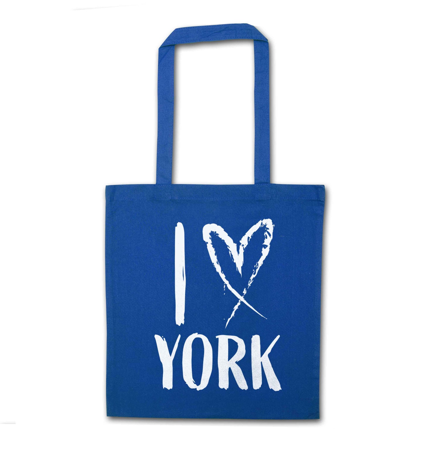 I love York blue tote bag