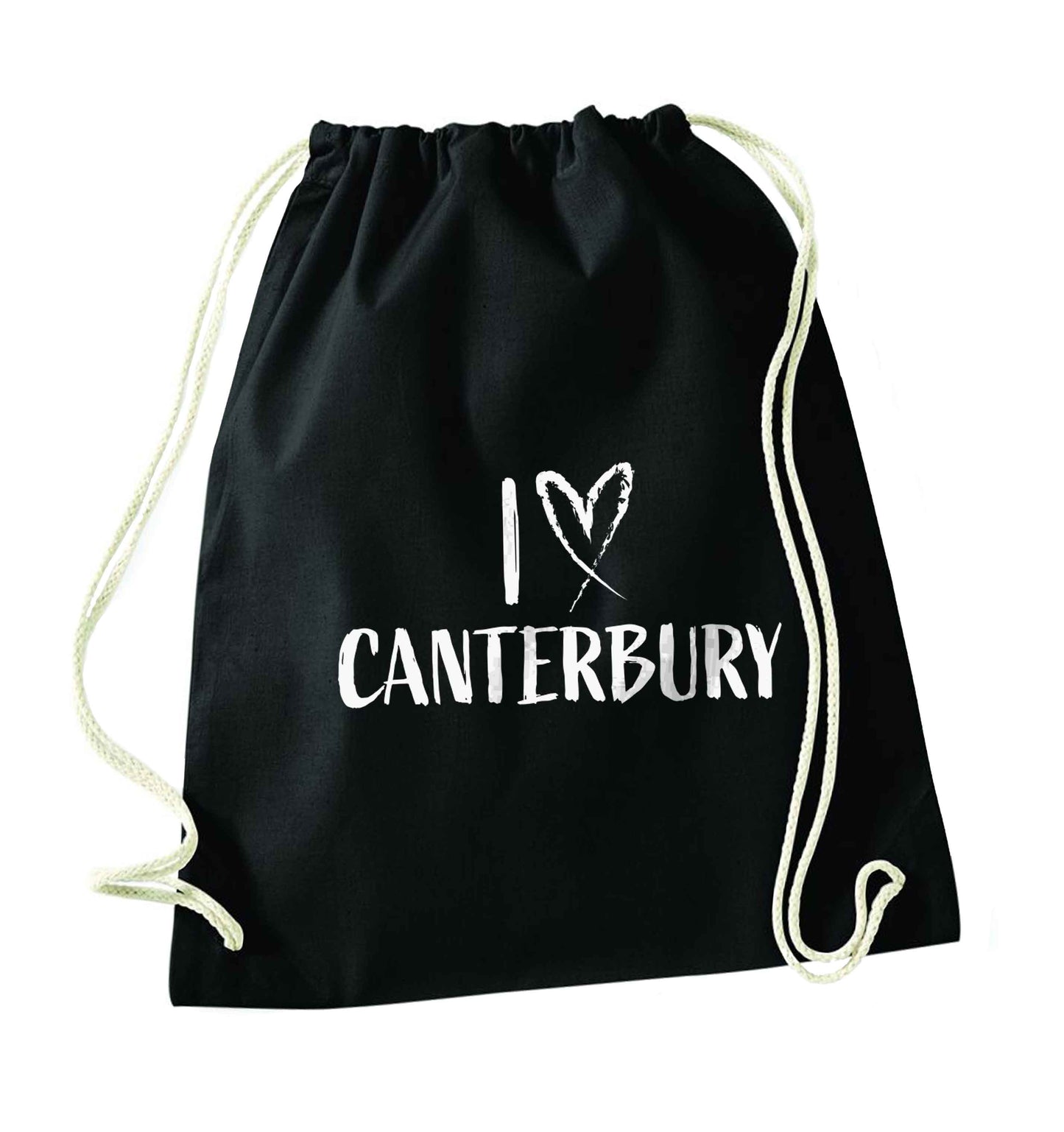 I love Canterbury black drawstring bag