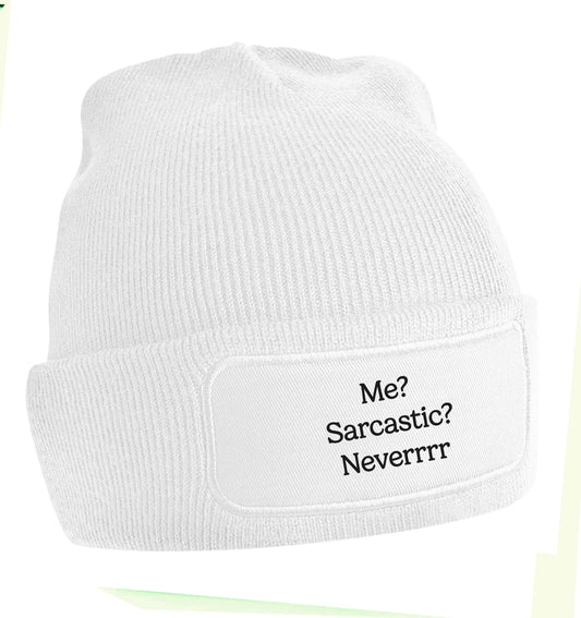 Me? sarcastic? never beanie hat