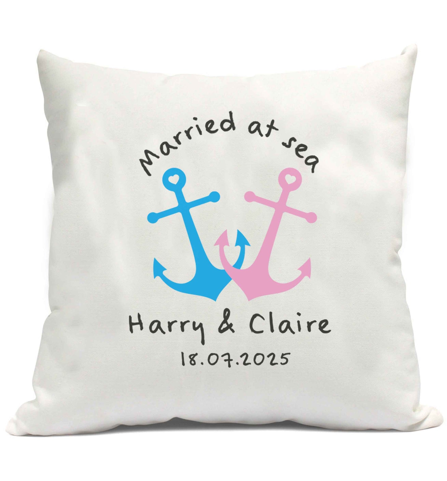 Personalised anniversary cruise cushion cover and filling