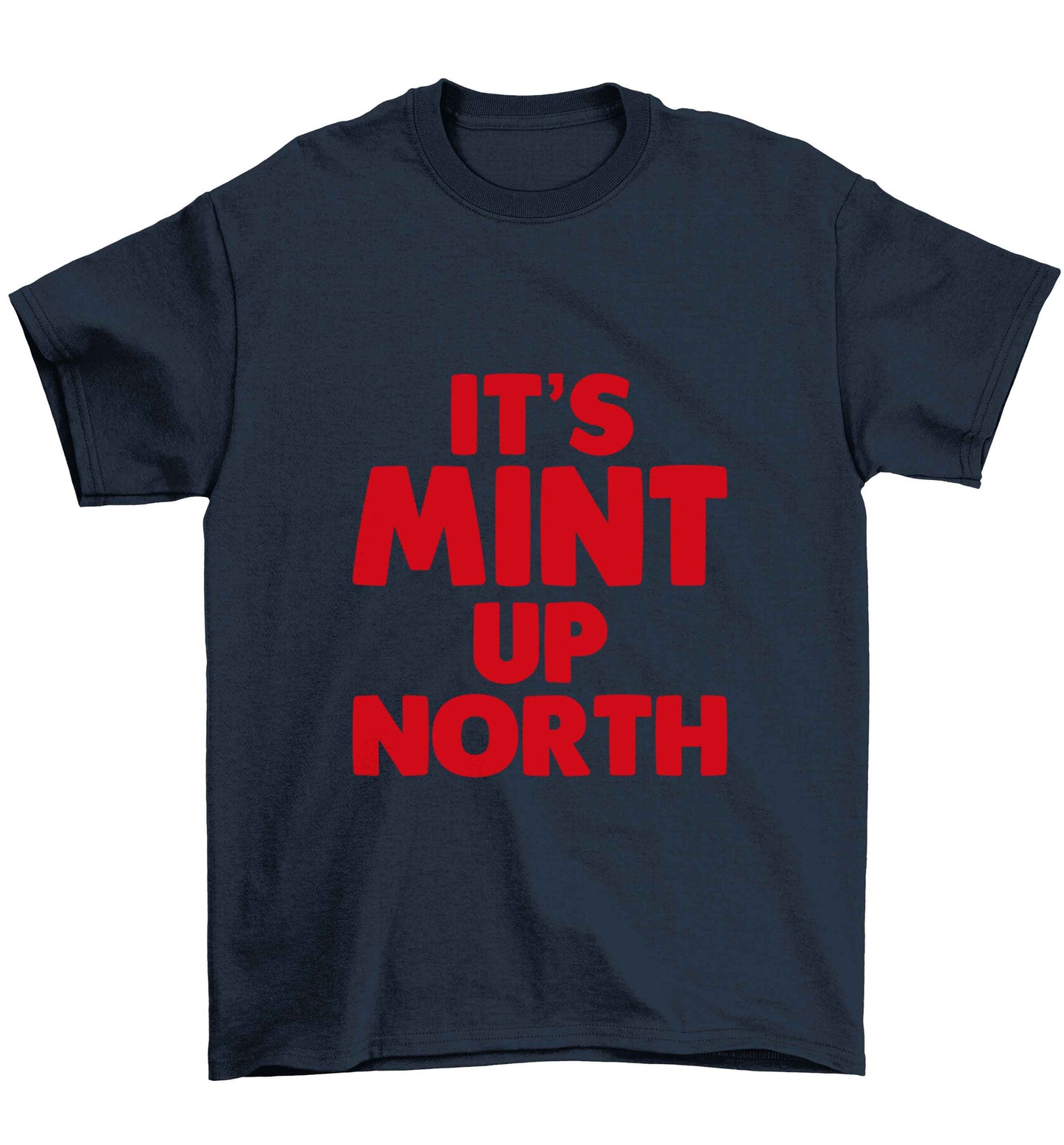 It's mint up North Children's navy Tshirt 12-13 Years