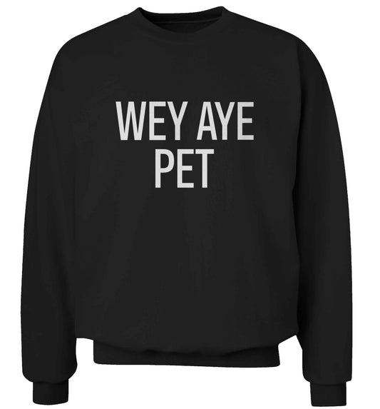 Wey Aye Pet adult's unisex black sweater 2XL