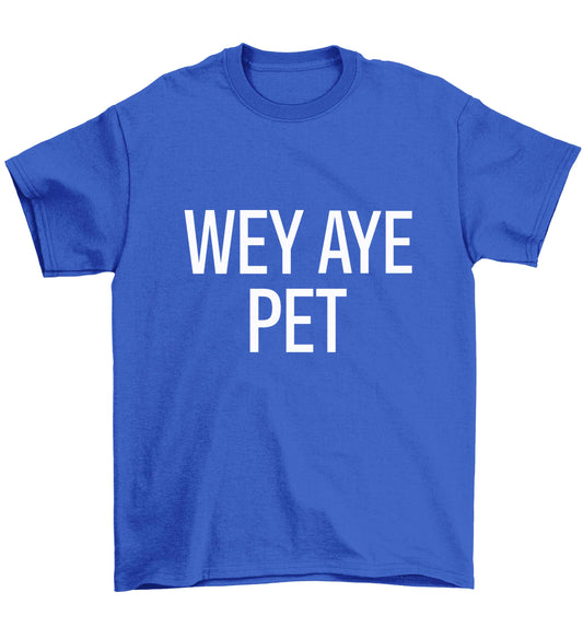 Wey Aye Pet Children's blue Tshirt 12-13 Years