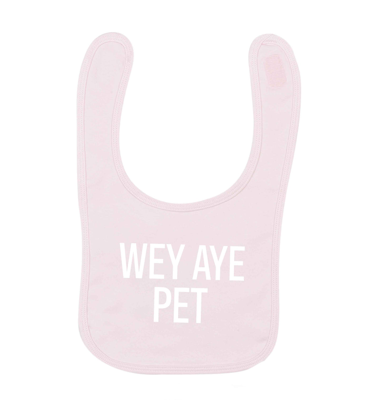 Wey Aye Pet pale pink baby bib