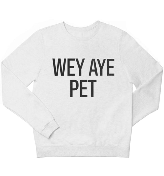 Wey Aye Pet children's white sweater 12-13 Years