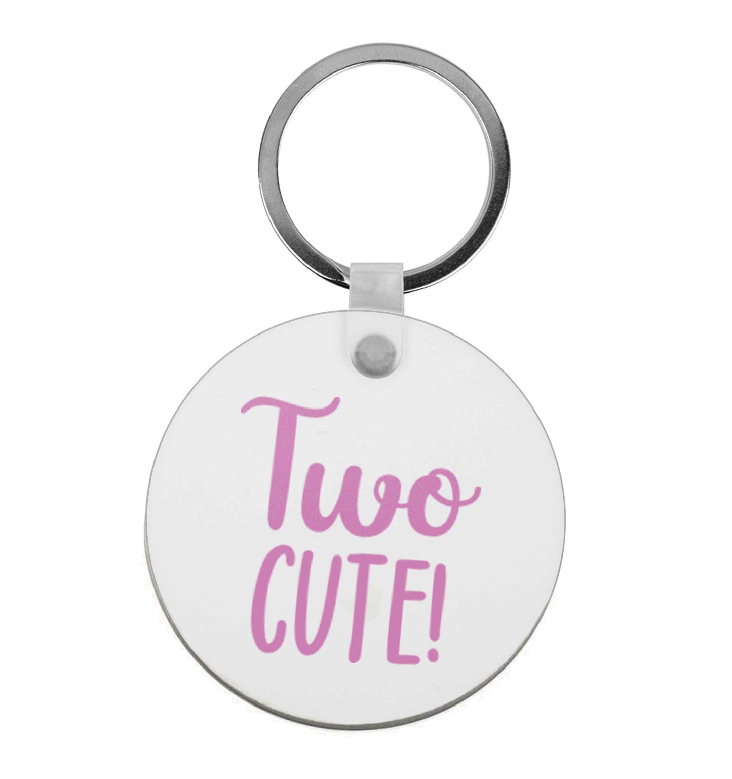 Two cute pink text | Keyring