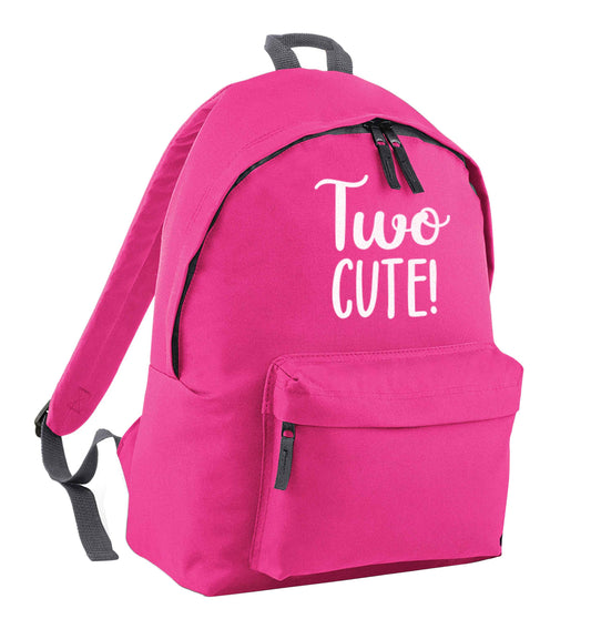 Two cute pink children's backpack