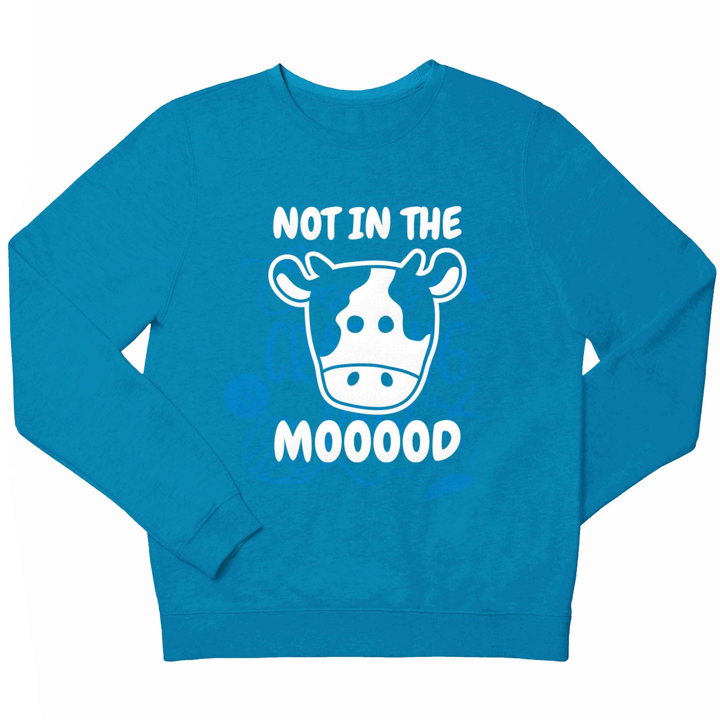 Not in the mood children's blue sweater 12-13 Years