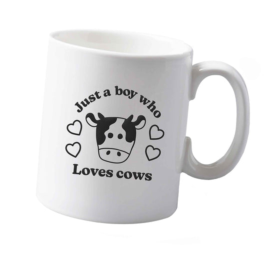 10 oz Just a boy who loves cows ceramic mug both sides