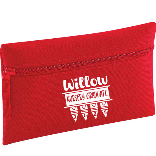 Personalised nursery graduate 2025 pencil case
