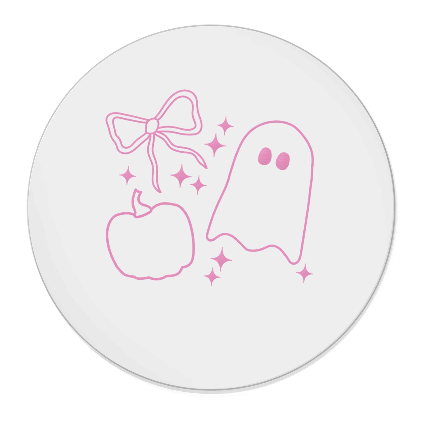 Ghost, bow and pumpkin illustration | Magnet