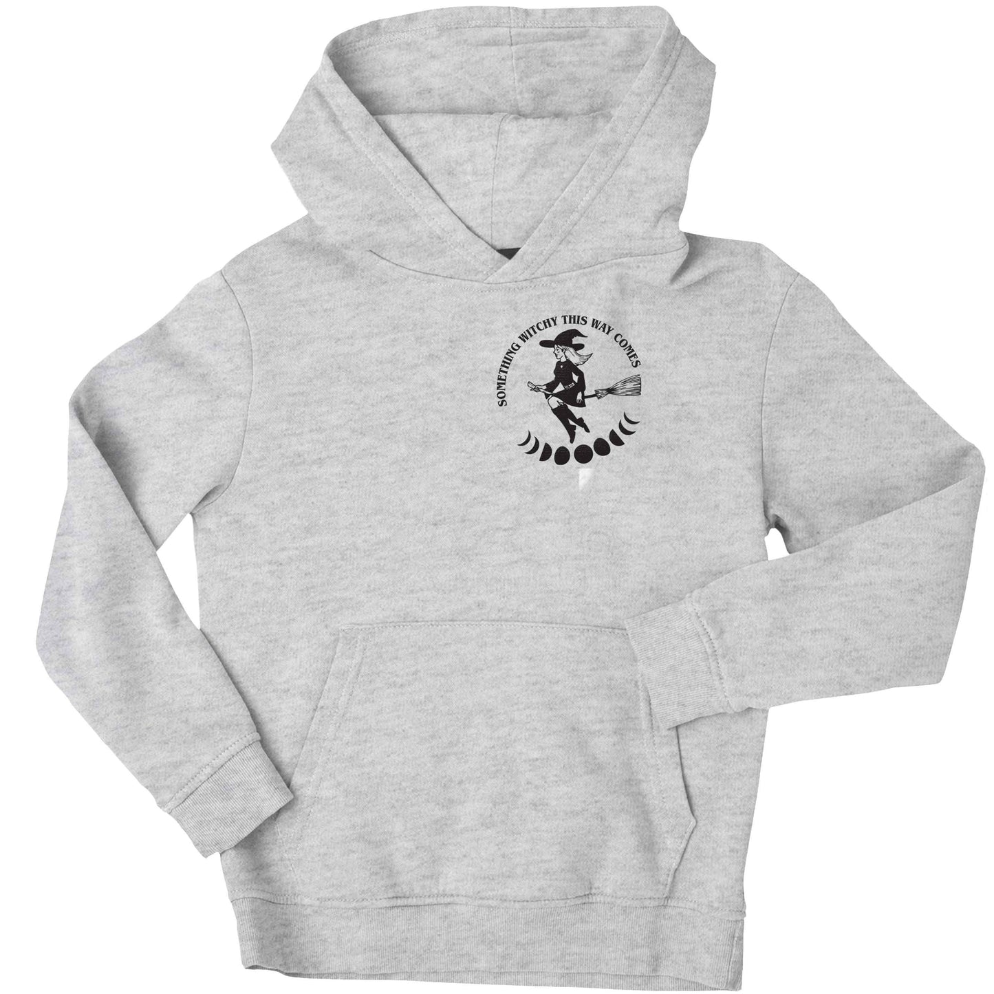 Feeling witchy? This design should hit the spot! children's grey hoodie 12-13 Years