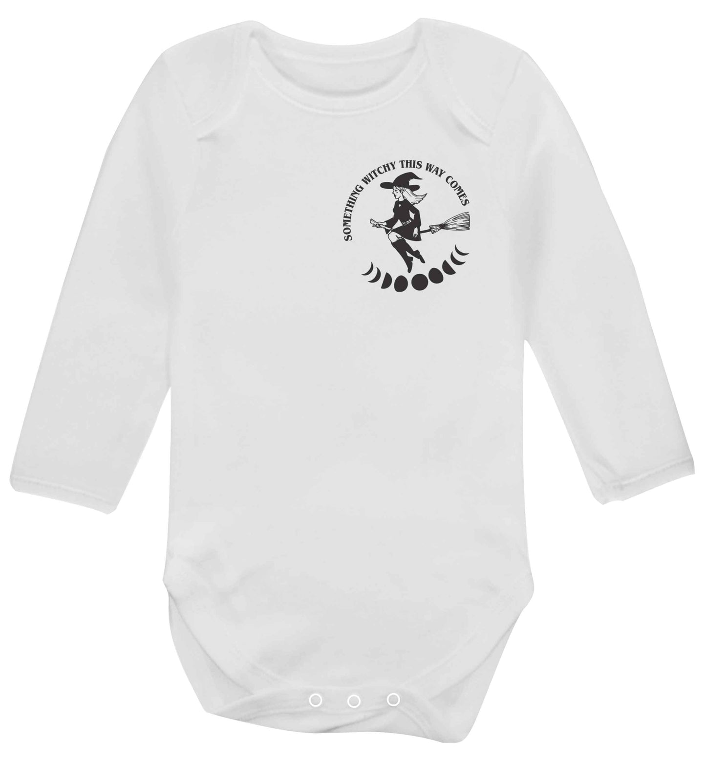 Feeling witchy? This design should hit the spot! baby bodysuit long sleeved white 6-12 months