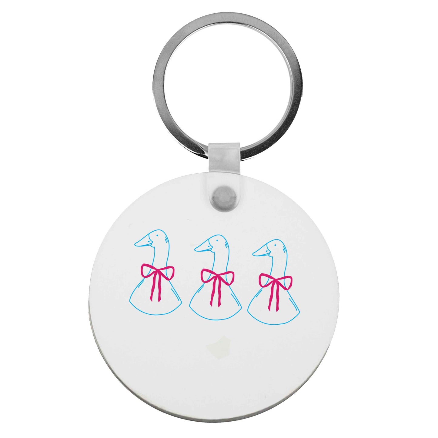 Three geese illustration | Keyring