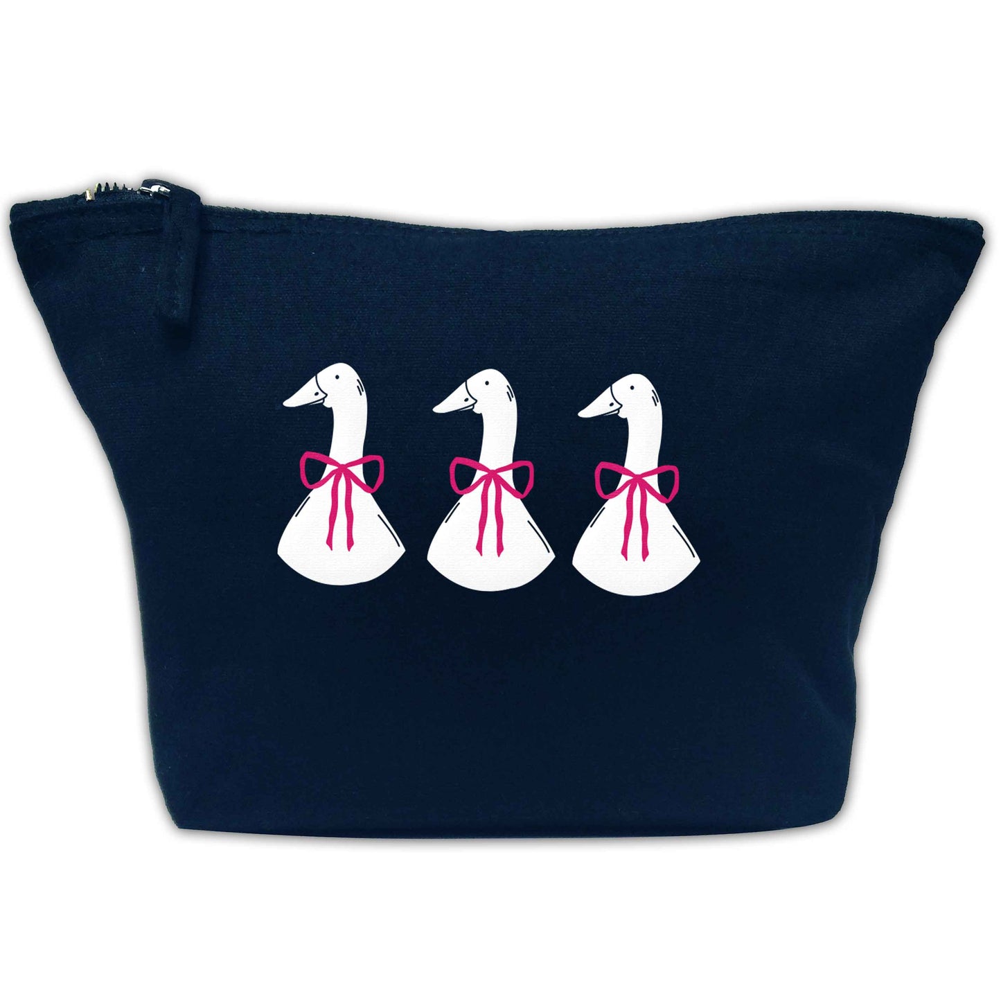 Three geese illustration | Makeup / wash bag