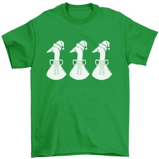 Christmas geese Children's green Tshirt 12-13 Years