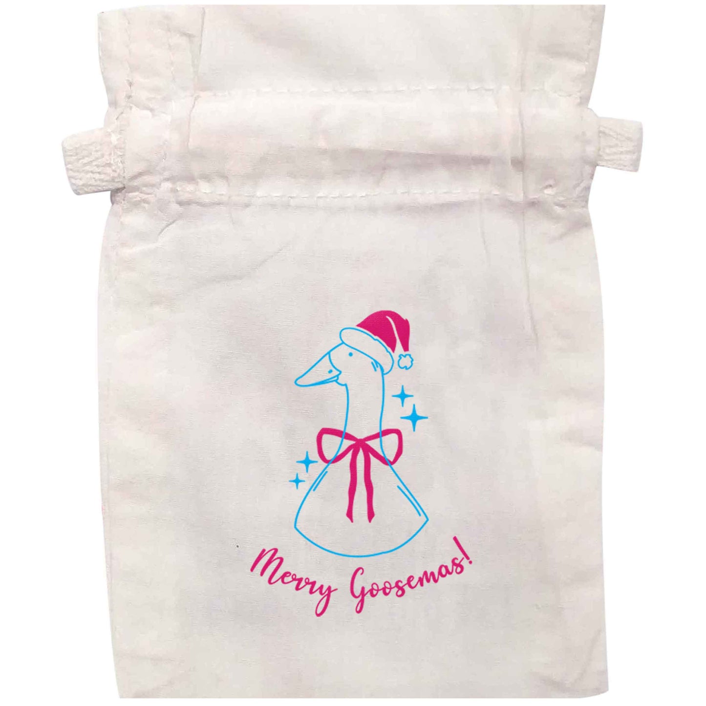 Merry goosemas | XS - L | Pouch / Drawstring bag / Sack | Organic Cotton | Bulk discounts available!