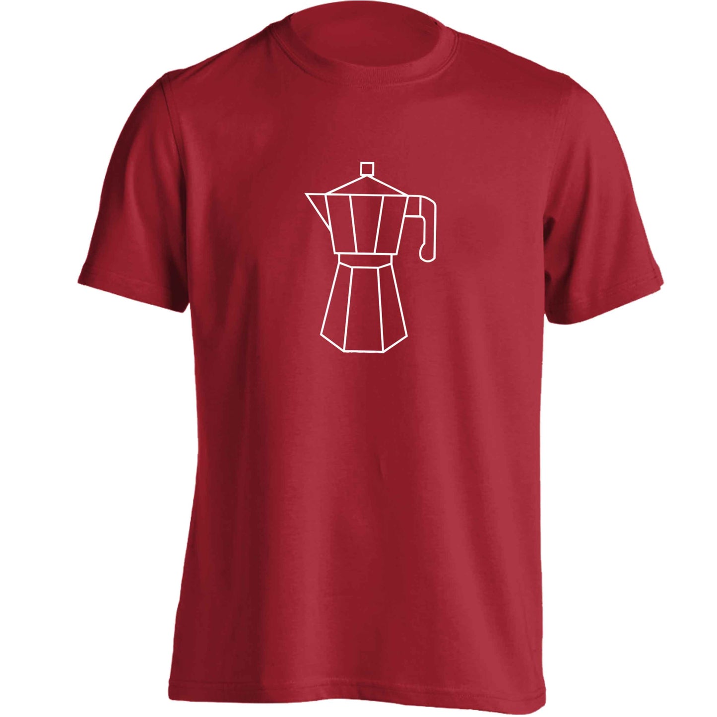 Mokka pot adults unisex red Tshirt 2XL