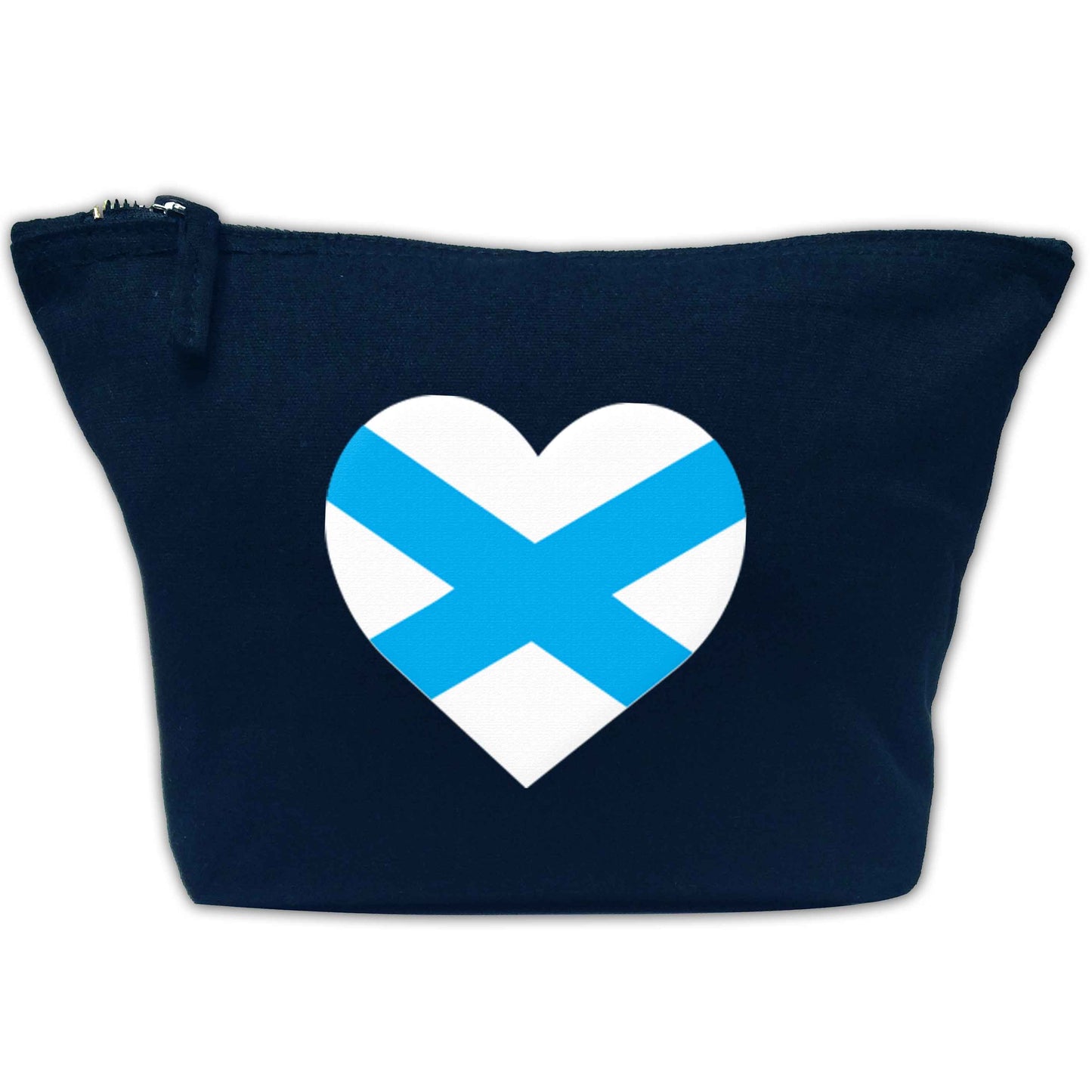 Scottish Saltire heart flag | Makeup / wash bag