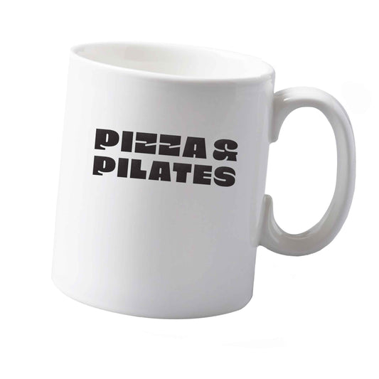 10 oz Pizza and pilates ceramic mug both sides