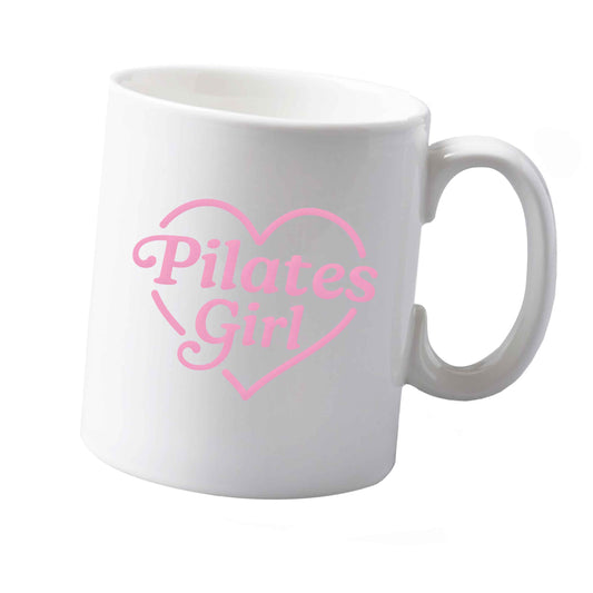 10 oz Pilates girl heart design ceramic mug both sides
