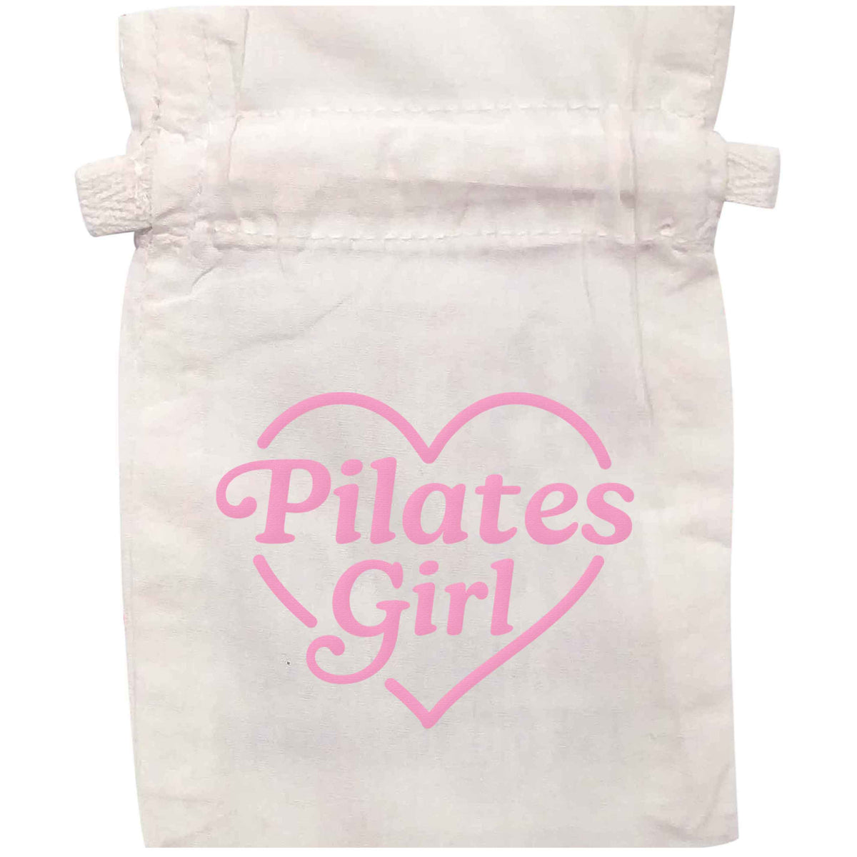 Pilates girl heart design | XS - L | Pouch / Drawstring bag / Sack | Organic Cotton | Bulk discounts available!
