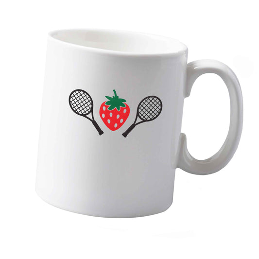10 oz Strawberry and tennis ceramic mug both sides