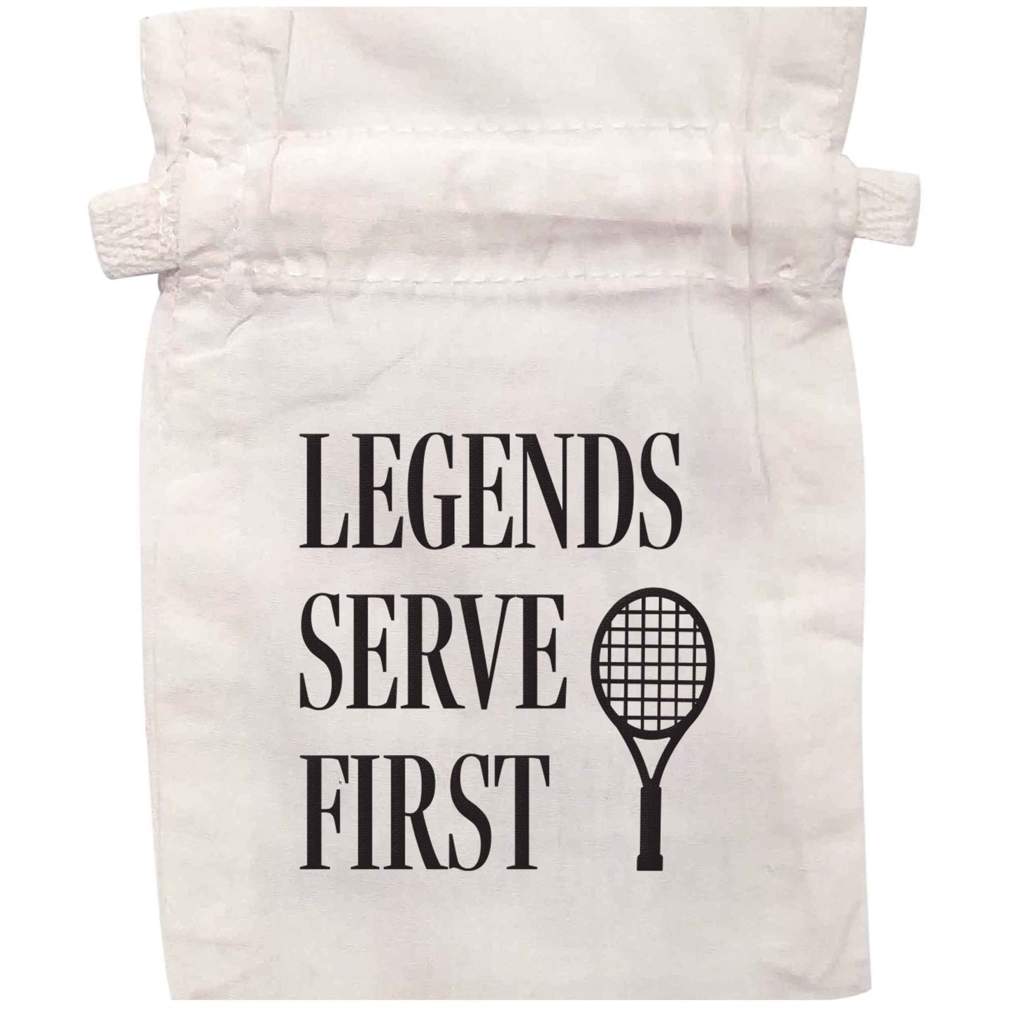 Legends serve first | XS - L | Pouch / Drawstring bag / Sack | Organic Cotton | Bulk discounts available!