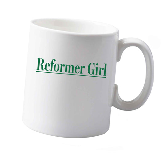 10 oz Reformer girl ceramic mug both sides