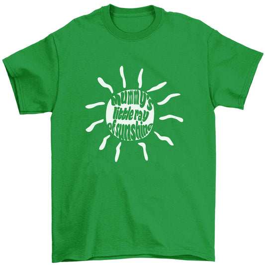 Mummy's little ray of sunshine Children's green Tshirt 12-13 Years