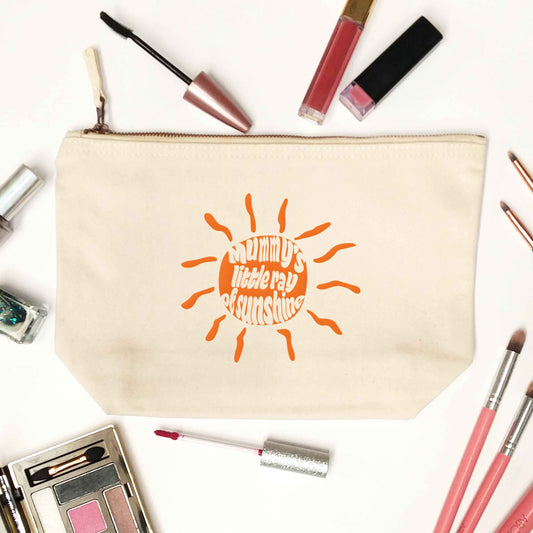 Mummy's little ray of sunshine natural makeup bag