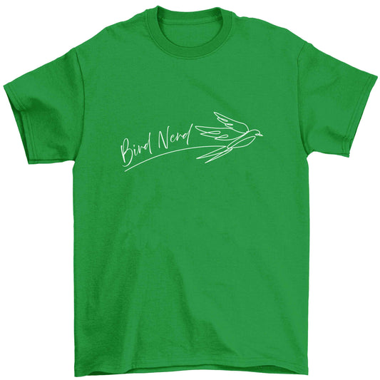 Bird nerd Children's green Tshirt 12-13 Years
