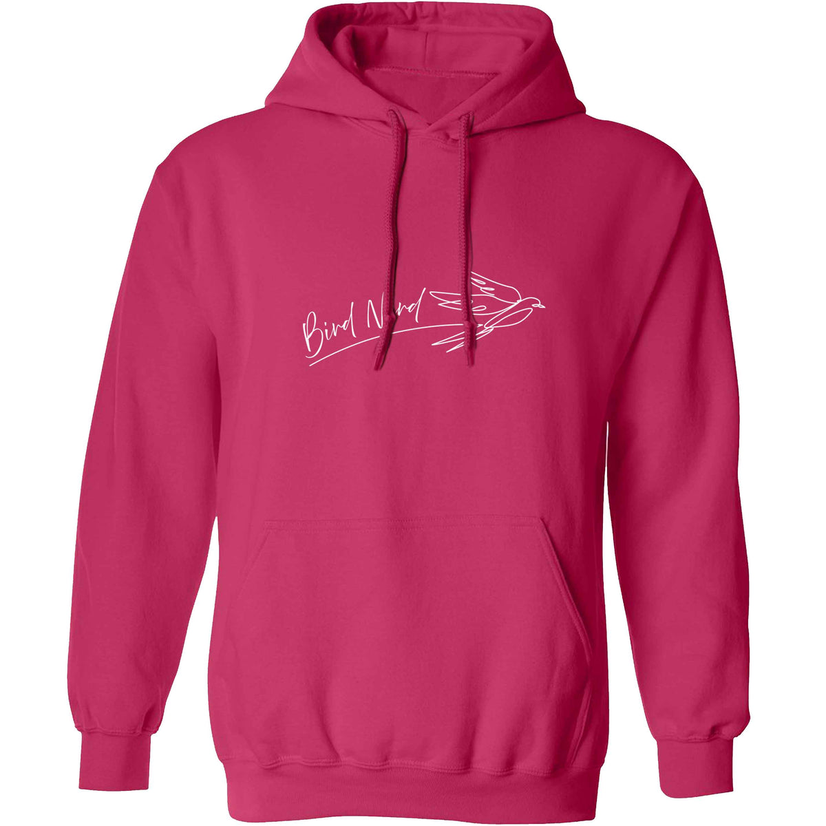 Bird nerd adults unisex pink hoodie 2XL