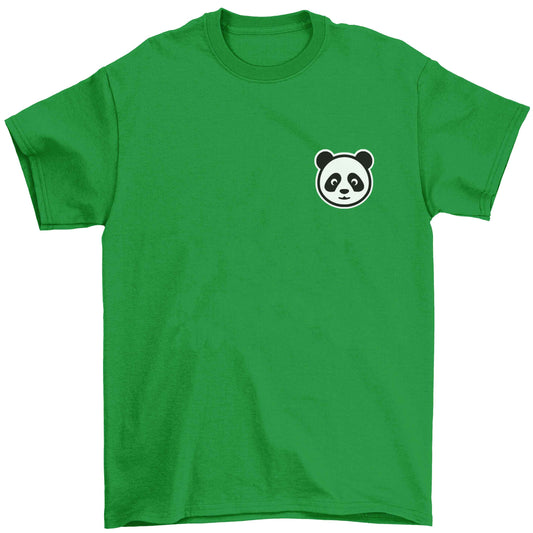 Panda pocket design Children's green Tshirt 12-13 Years