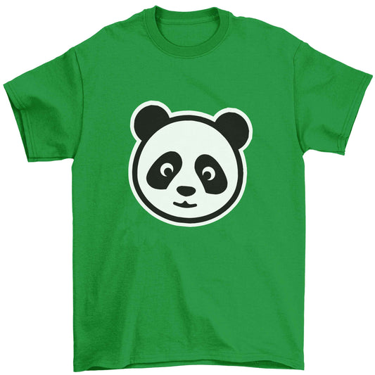 Panda face Children's green Tshirt 12-13 Years